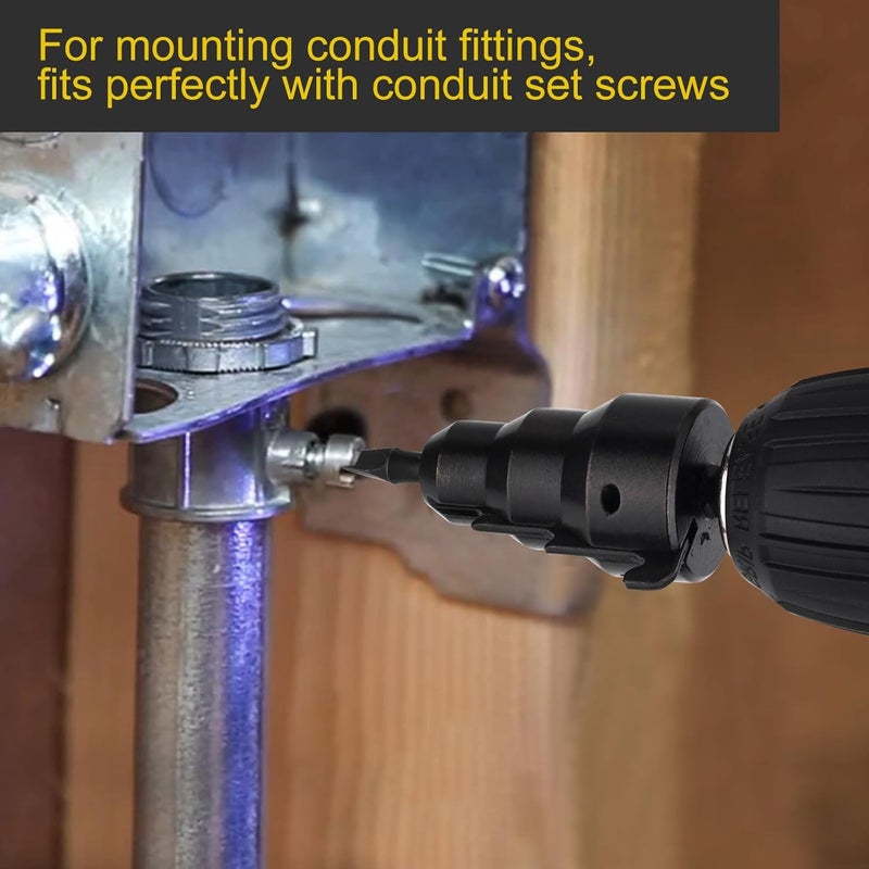 VALKYNOS Conduit Reamer, Pipe Reamer Tool with Improved Bit Retention, Reaming Screwdriver for 1/2-Inch, 3/4-Inch and 1-Inch Conduit Pipe, Deburring and Chamfering - Image 5
